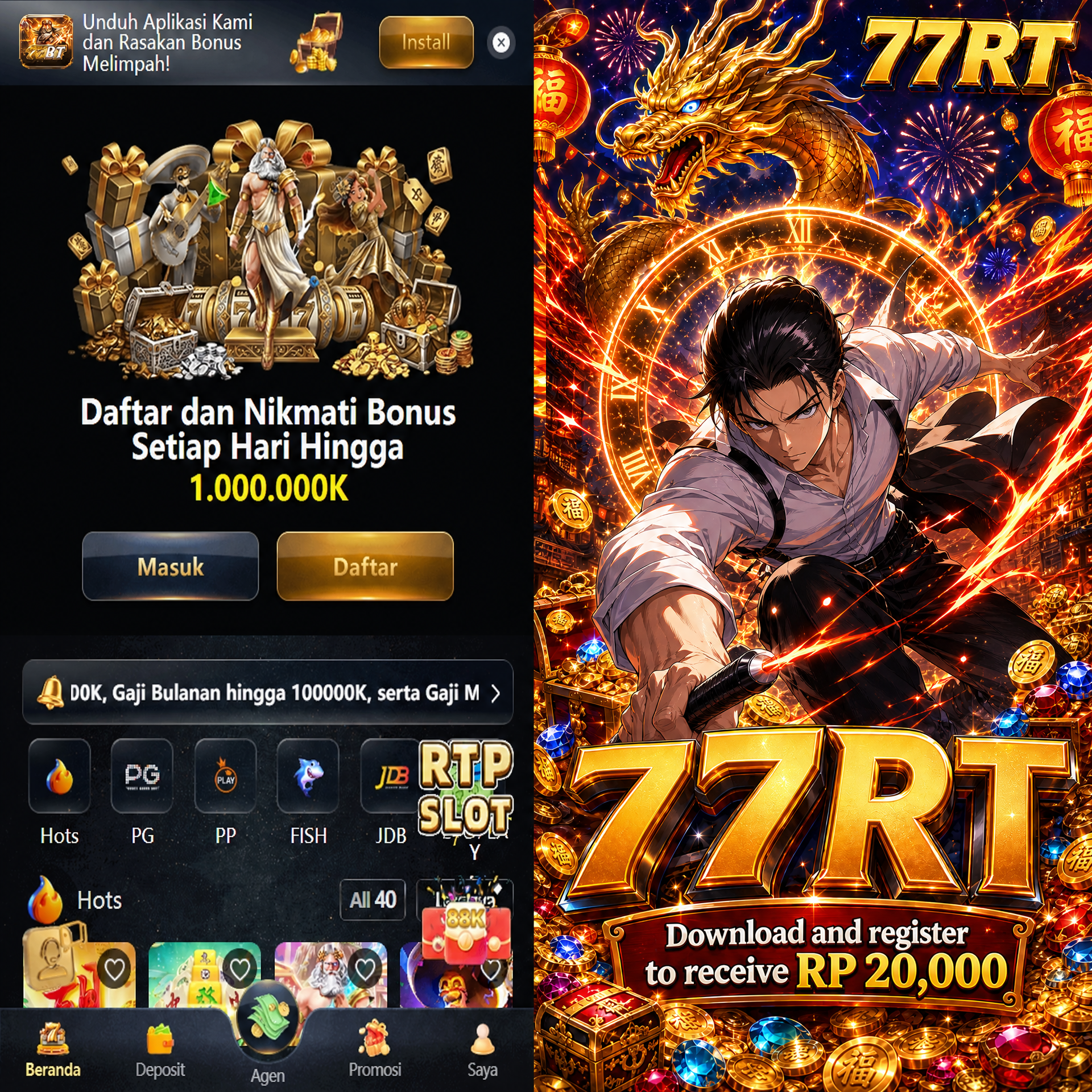 77RT - Portal Hiburan Game Online Mobile Resmi & Terpercaya