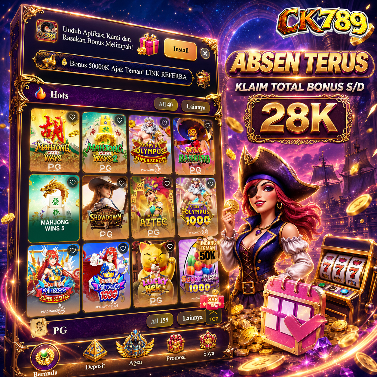 CK789 - Login Situs Resmi dan Nikmati Ragam Game PG Soft