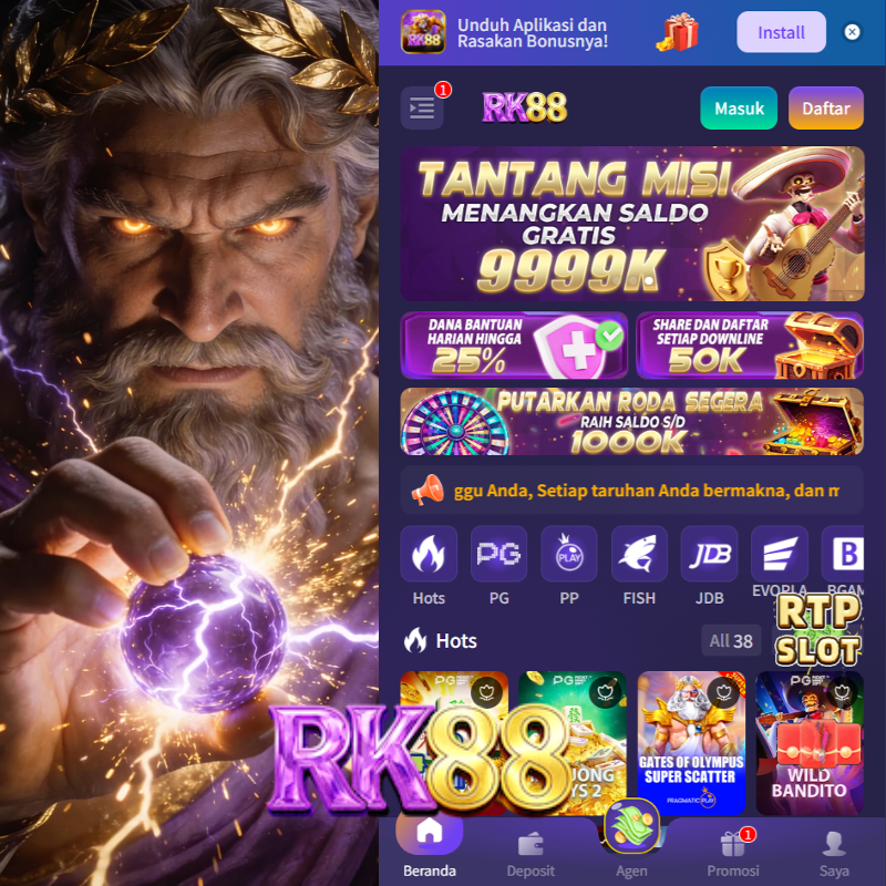 RK88 - Situs Resmi Slot Online dan Pilihan Game PG Soft